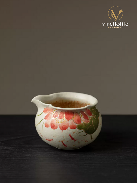Crimson Koi Lotus Gourd Fairness Pitcher