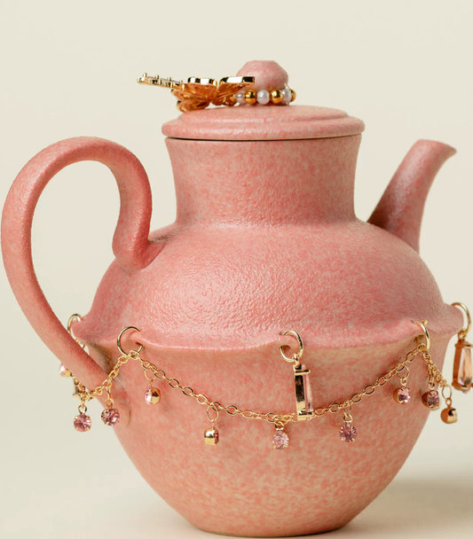Blush Magnolia Porcelain Artisan Teapot